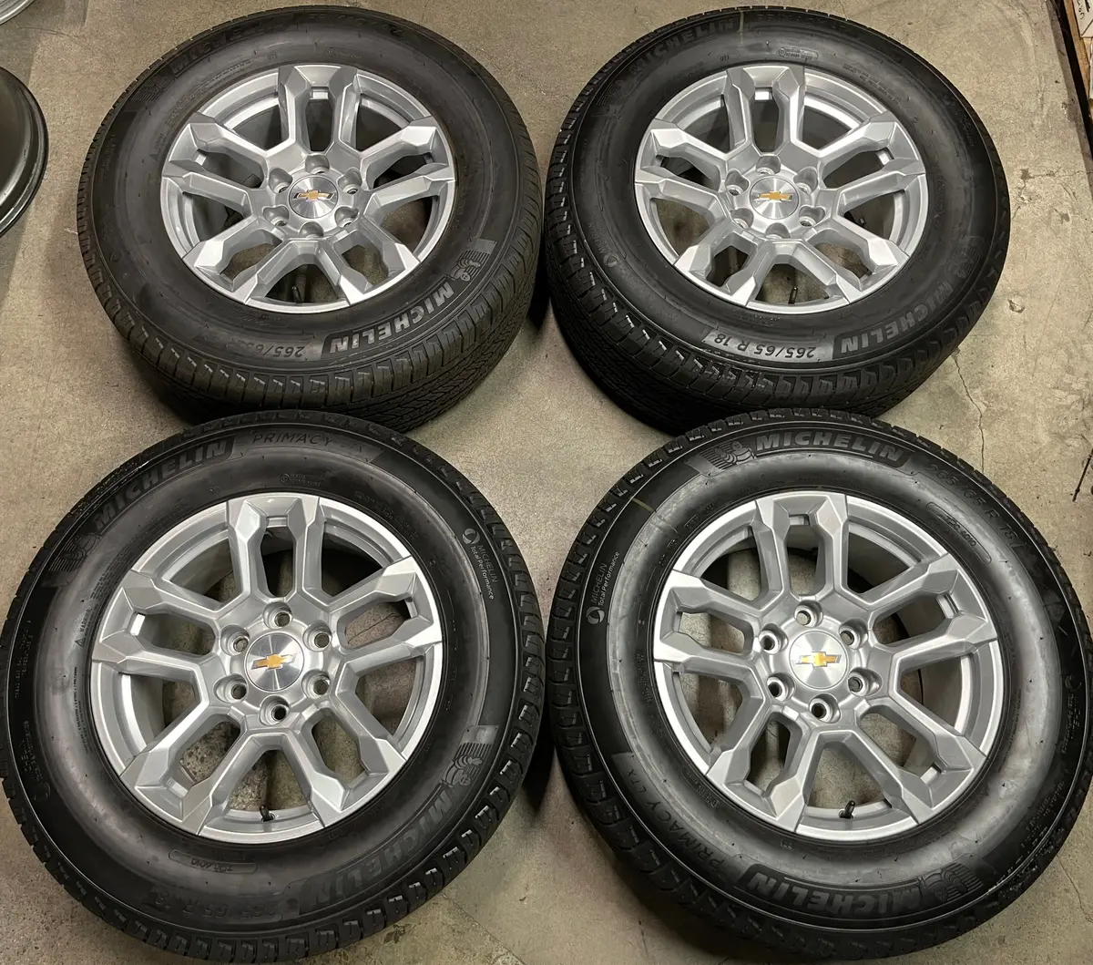 Sold 2026 Chevy Silverado Tahoe Suburban 1500 Factory 18 Wheels Tires Rims Oem  Michelin 1