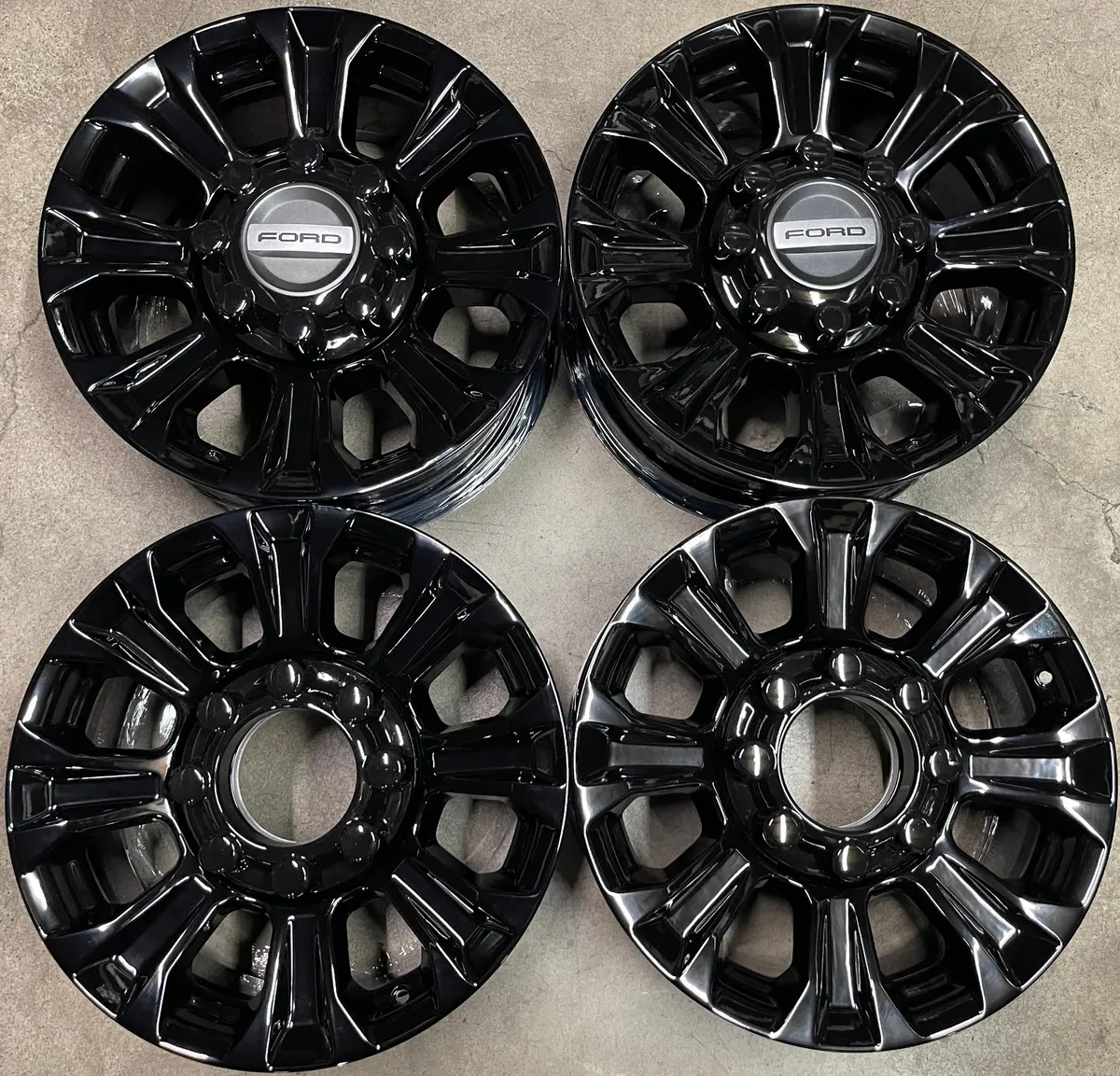 Sold Four 2017-2022 F250 F350 Factory 18 Wheels 10097 Oem Rims Gloss Black Hc3c1007ba 1