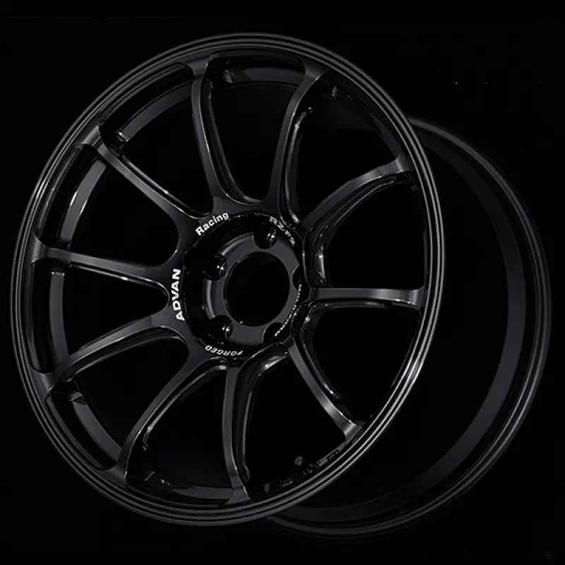 Advan Rz-F2 18X9.5 +44 5-114.3 Racing Titanium Black Wheel 1