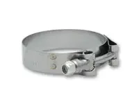 Stainless Steel T-Bolt Clamps (Pack Of 2) - Clamp Range: 2.00"-2.25" 1