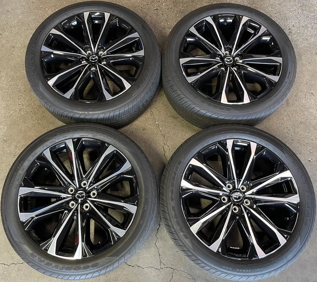 Sold 2025 Mazda Cx-50 Factory 20 Wheels Tires Oem Black Rims Goodyear 2454520 90% 1
