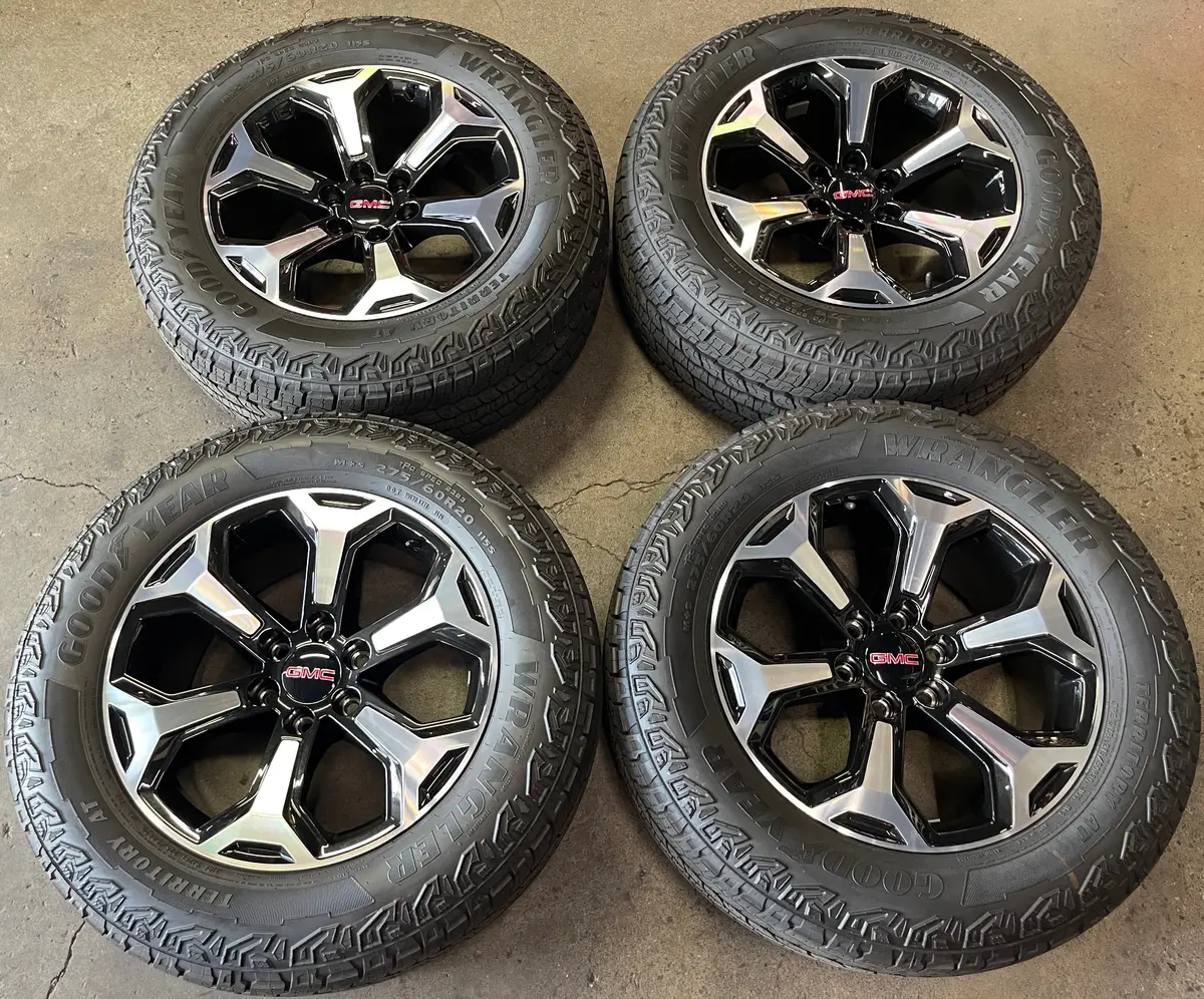 Sold 2025 Gmc Sierra At4 Factory 20 Wheels Tires Yukon Rims Oem Silverado 84949606 1