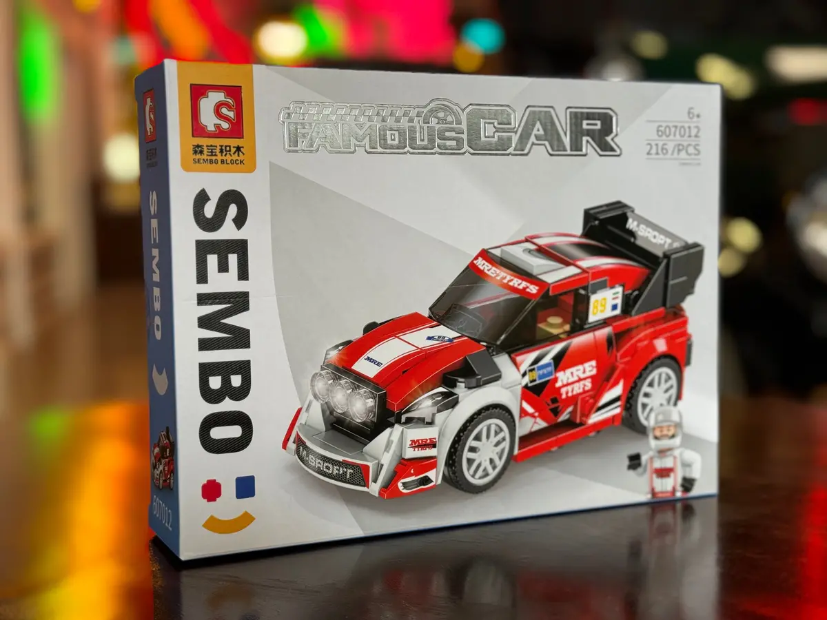 Red Racing Sports Car Building Blocks 1