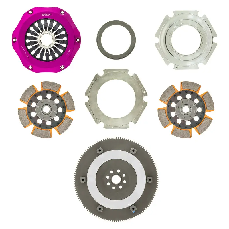 Exedy Twin Cerametallic Rigid Disc Hyper Multi Clutch - Fits 04-21 Sti / 06-09 Lgt 6Spd 1