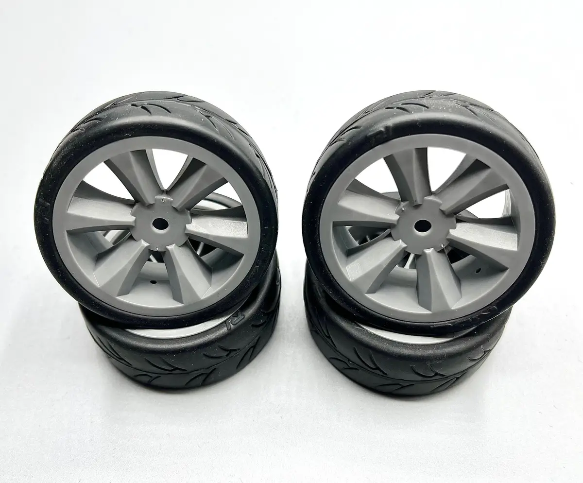 Usgt Belted Pre Glued Tires ( Edge Wheel, Grey) (4) Usgt Belted Tires. 1
