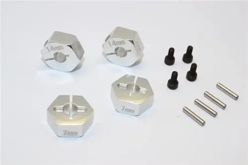 Gpm 1Set Axial Scx10 Exo14x7mm Aluminum Alloy Locking Hexagon 1
