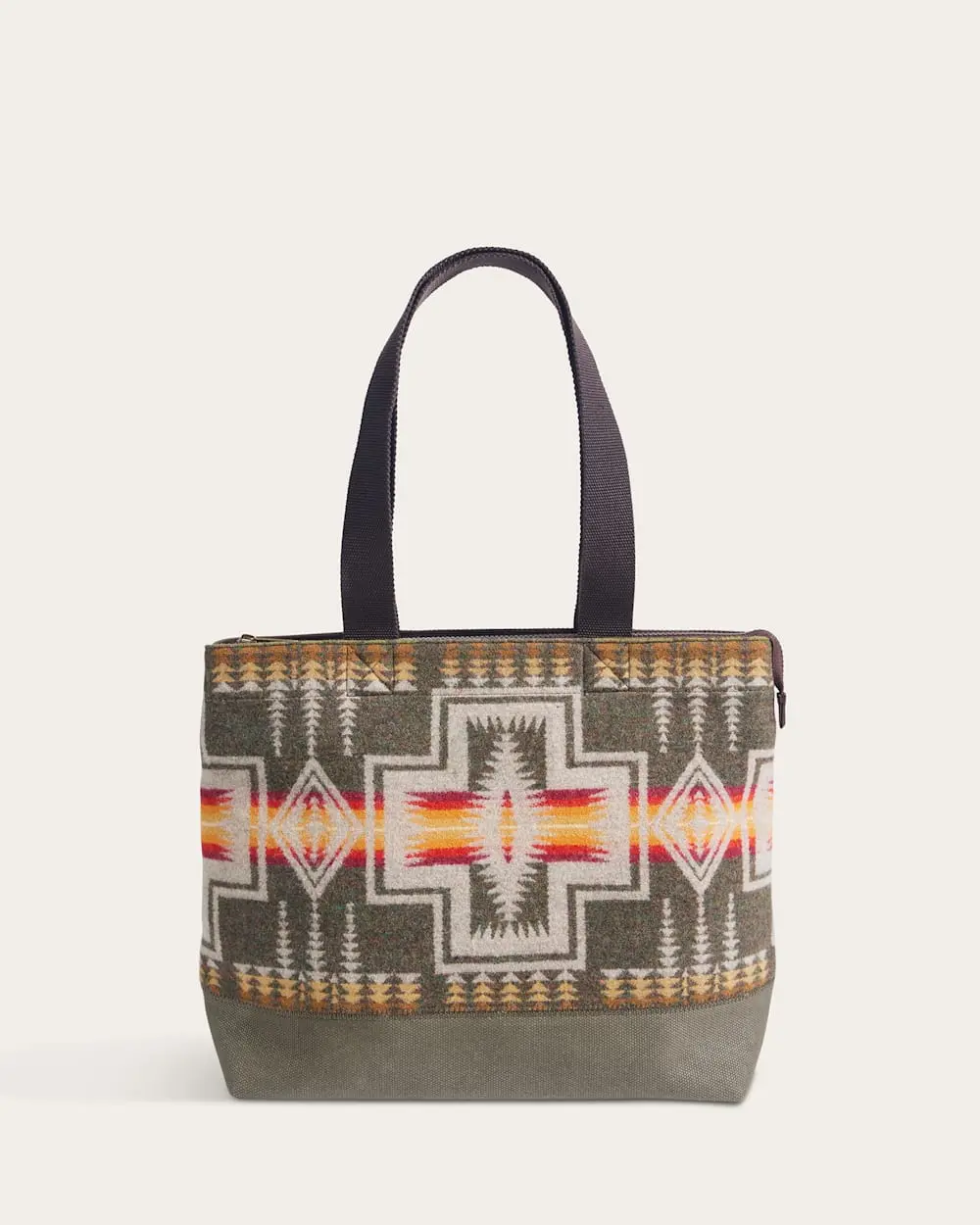 Pendleton City Zip Tote In Harding Olive 1