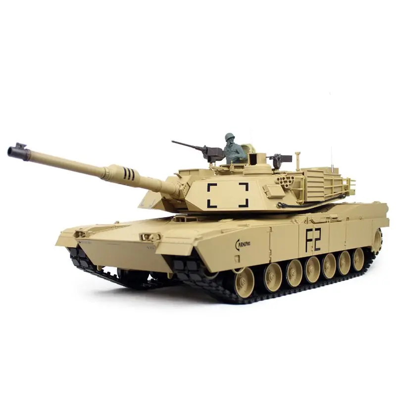 Heng Long 1/16 Rc Rtr Tank M1a2 Abrams Bb + Ir Desert Paint 1