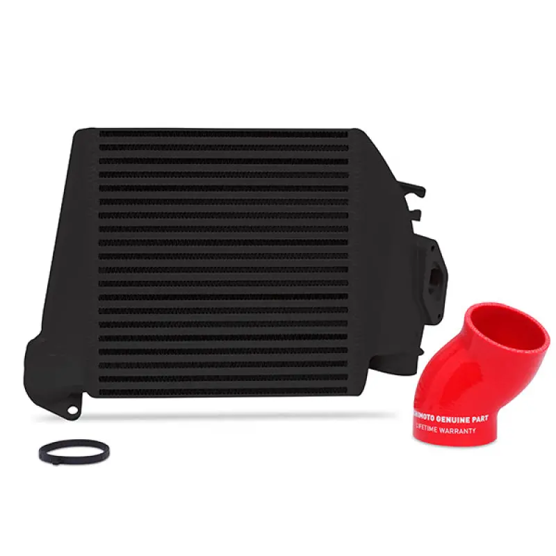 Mishimoto Subaru 08-14 Wrx/Sti / 05-09 Lgt/Obxt / 09-13 Fxt - Top-Mount Intercooler Kit (Black Core & Red Hoses) 1