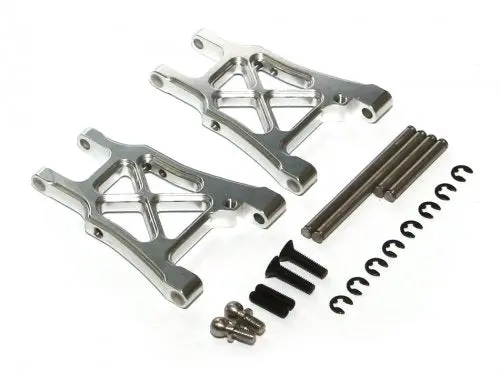 Boom Racing #Br113002s Aluminum Rear Arm With Screws - 1 Pair Silver For Hpi Sprint 2 1