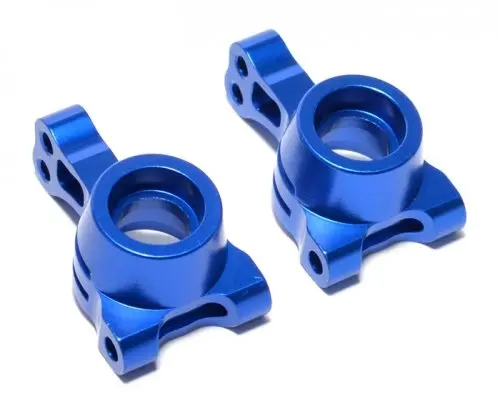 Boom Racing Aluminum Rear Hub Carrier (2) Blue For Ecx Ruckus 1