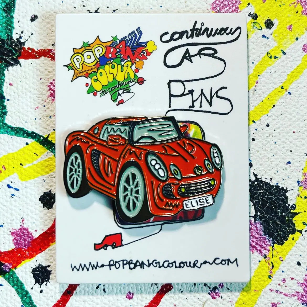 Lotus Elise - Orange | Limited Edition Enamel Pin Badge |  Limited Stock 1