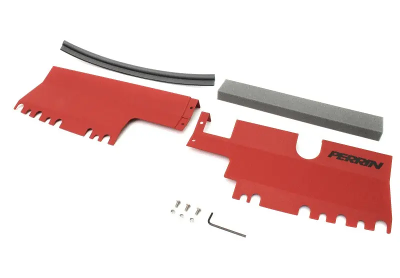 Perrin Radiator Shroud Red - Fits 15-21 Subaru Wrx/Sti 1