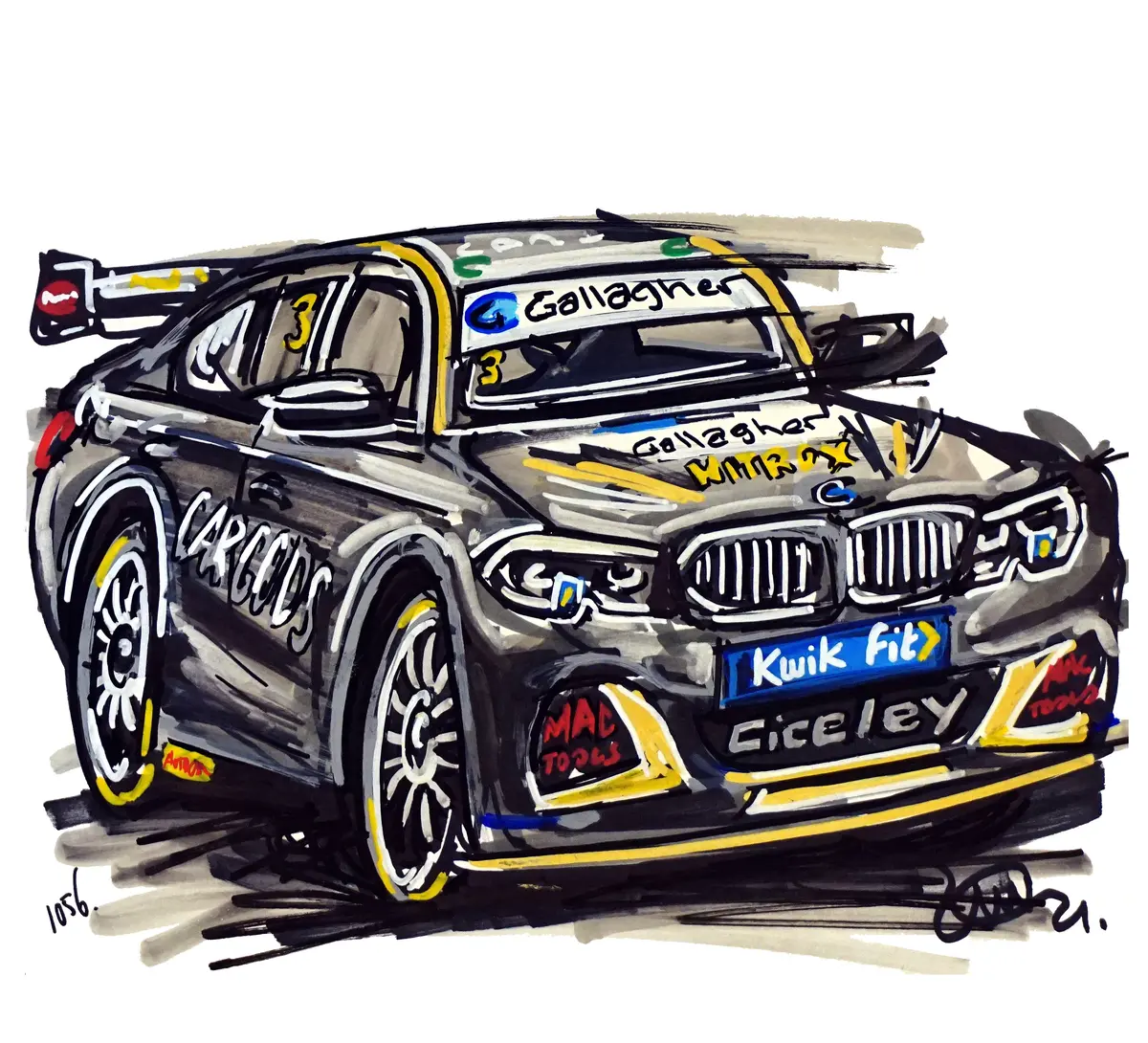 #Continuouscar No.1304 | 2021 Ciceley Motorsport Car Gods Btcc Bmw 3 Series 1