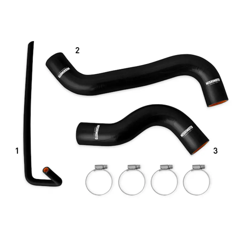 Mishimoto Subaru 15-21 Wrx / 14-18 Fxt - Silicone Radiator Coolant Hose Kit - Black 1