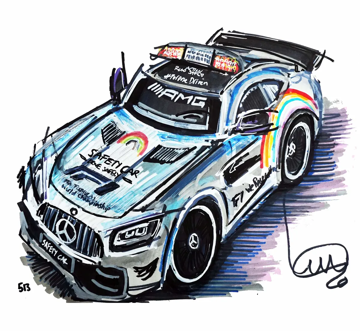#Continuouscar No.513 | Mercedes Benz Amg Gt R F1 Safety Car 1