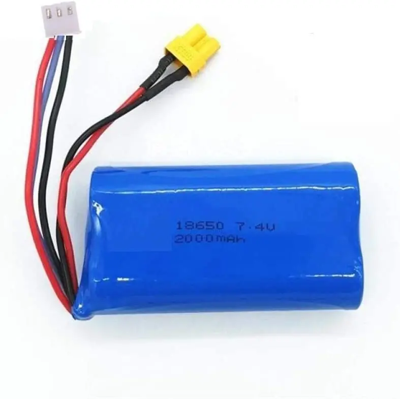 Rc-Pro 7.4V 2000Mah Li-Ion Rechargable Battery Xt30 Plug For Huina 1580 1583 1