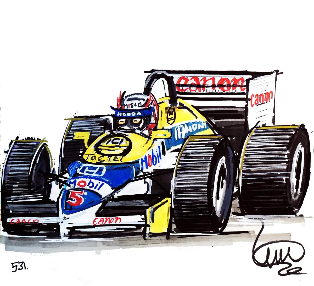 #Continuouscar No.531 | Williams Racing F1 | "Red 5" | Nigel Mansell | 1