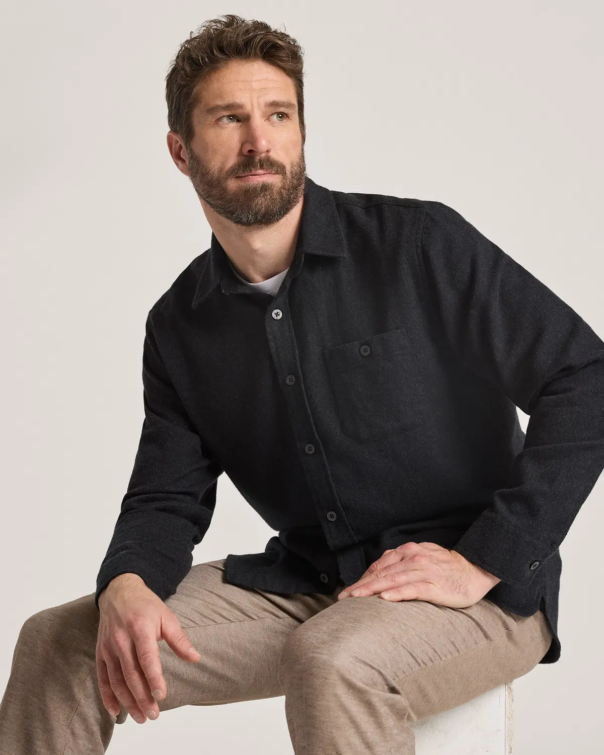 Pendleton Fremont Flannel Shirt In Charcoal Heather 1