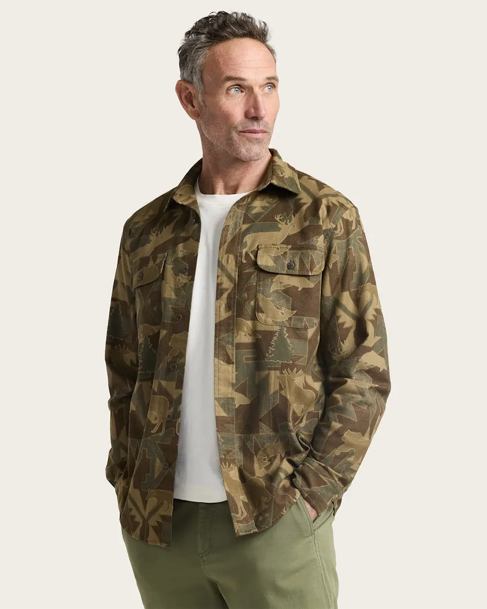 Pendleton Tanner Twill Shirt In Wild Camo 1