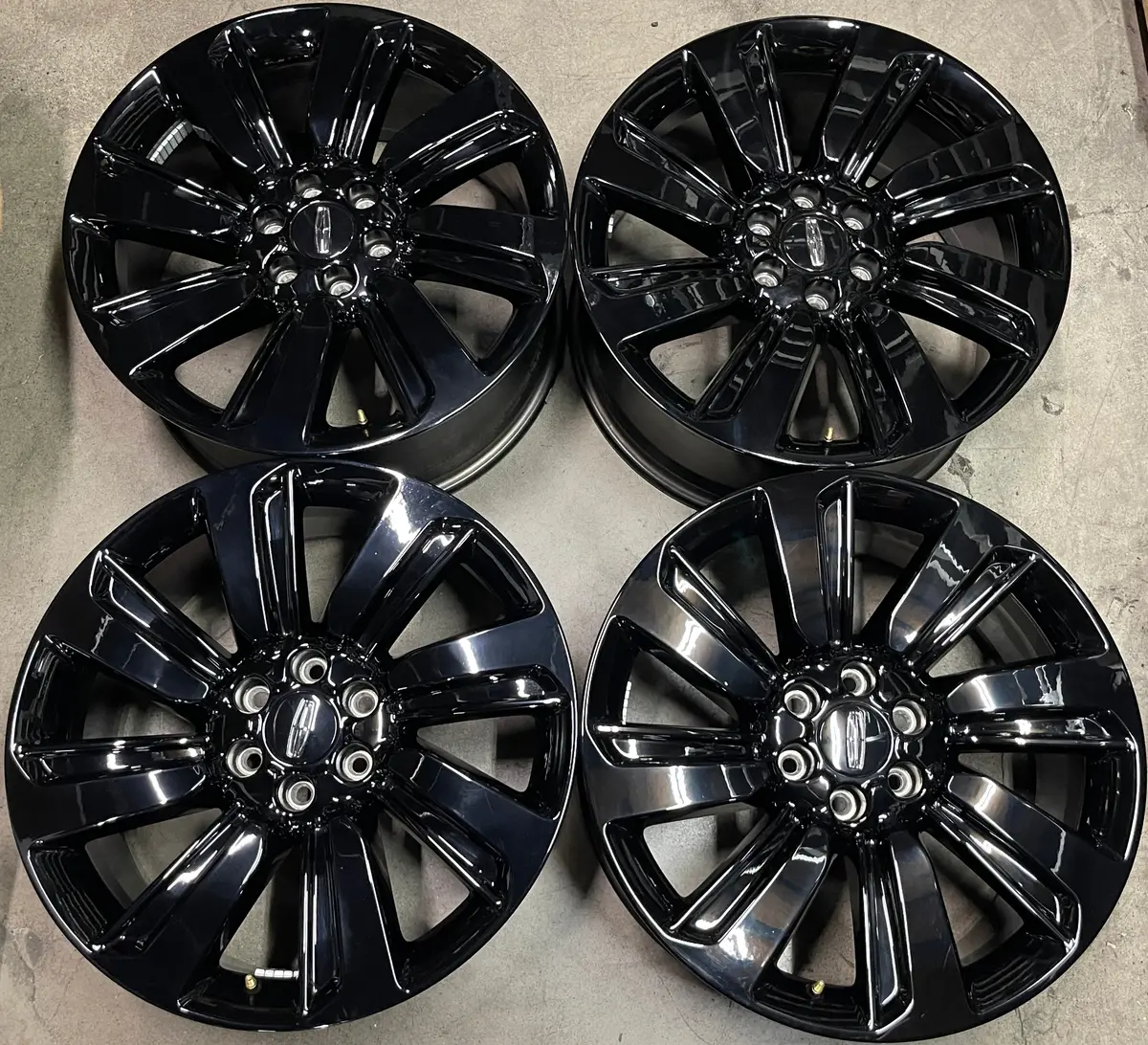 Sold Four 2024 Lincoln Navigator Factory 22 Wheels Oem Rims 10496 Nl741007tb Black F150 1