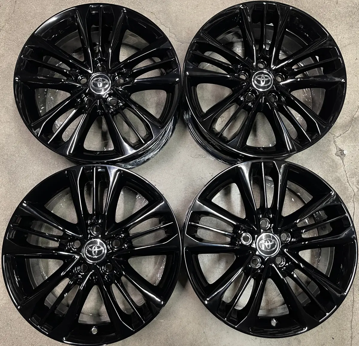 Sold Four 2007-2017 Toyota Camry Factory 17 Wheels Rims 75171 Oem Gloss Black 1