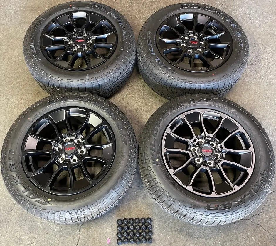 Sold 2024 Toyota Tundra Trd Factory 20 Wheels Tires Oem Black Rims 265/60/20 Lug Nuts 1