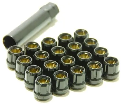Muteki Lug Nuts 12X1.25 Open Ended Black 1