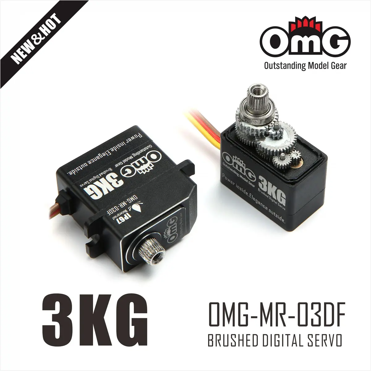 Omg Micro Size Full Metal Brushed Waterproof Digital Servo 1