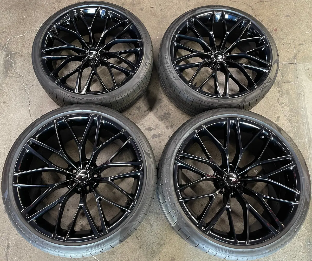 Sold 2023 Mclaren Gt Factory 20 21 Wheels Tires Oem Rims F19802080f6f11r Black F19802104c4e11r 1