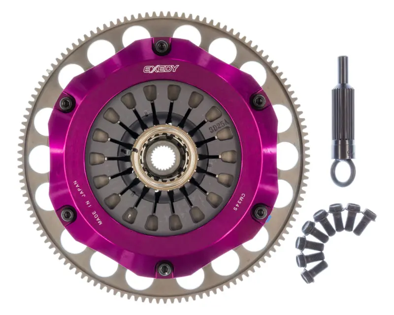 Exedy Hyper Compe-R Twin Cerametallic Clutch Rigid Pull Type - Fits 04-21 Subaru Sti / 07-09 Lgt 6Spd 1