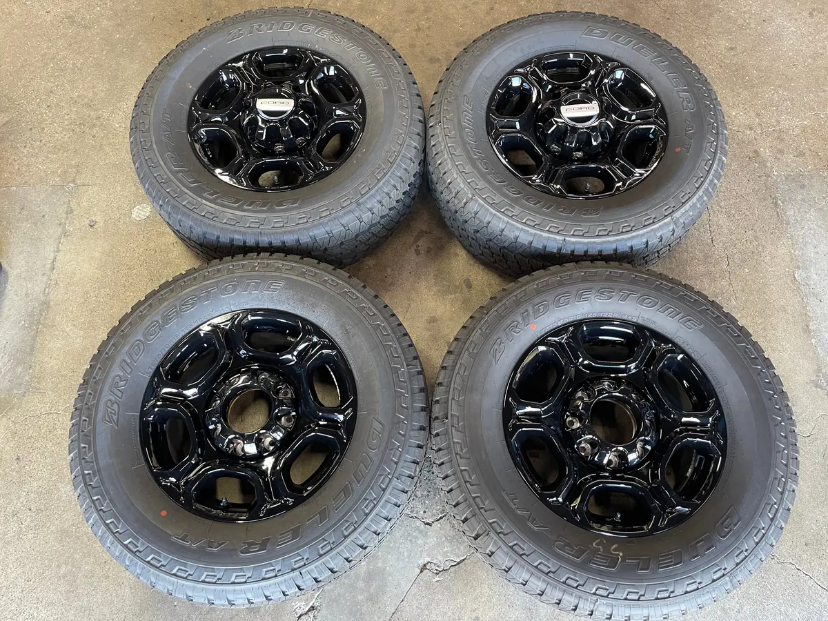 Sold 2024 Ford F250 F350 Srw Factory 18 Wheels Tires Oem 10479 Rims Black Lt275/70/18 1