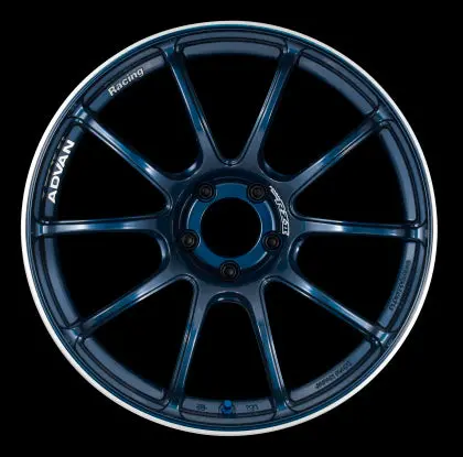 Advan Rzii 18X10.0 +25 5-114.3 Racing Indigo Blue Wheel 1