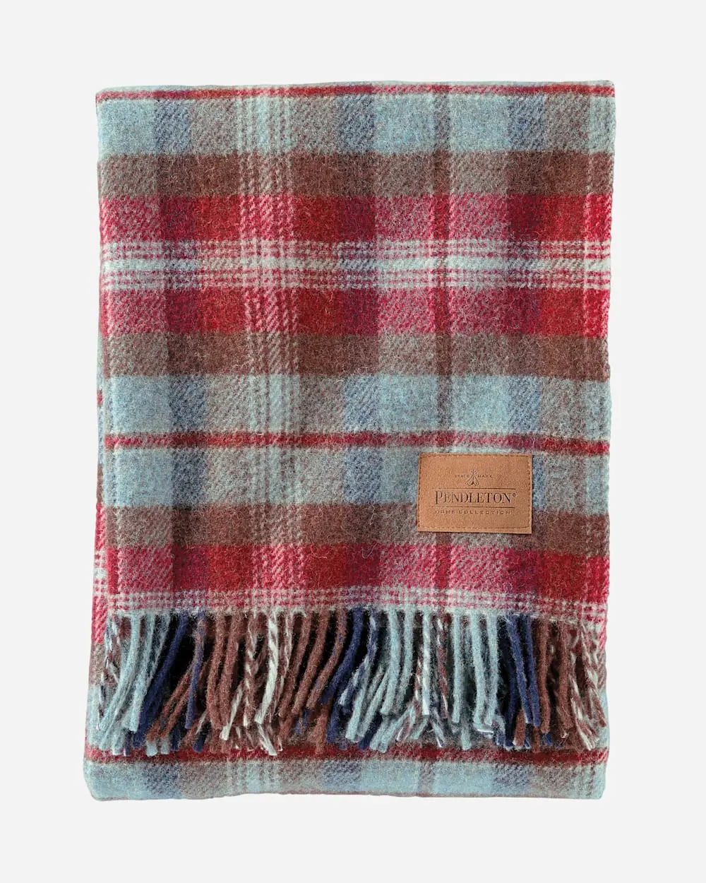Pendleton Motor Robe Throw With Leather Carrier- Ruby Beach 1