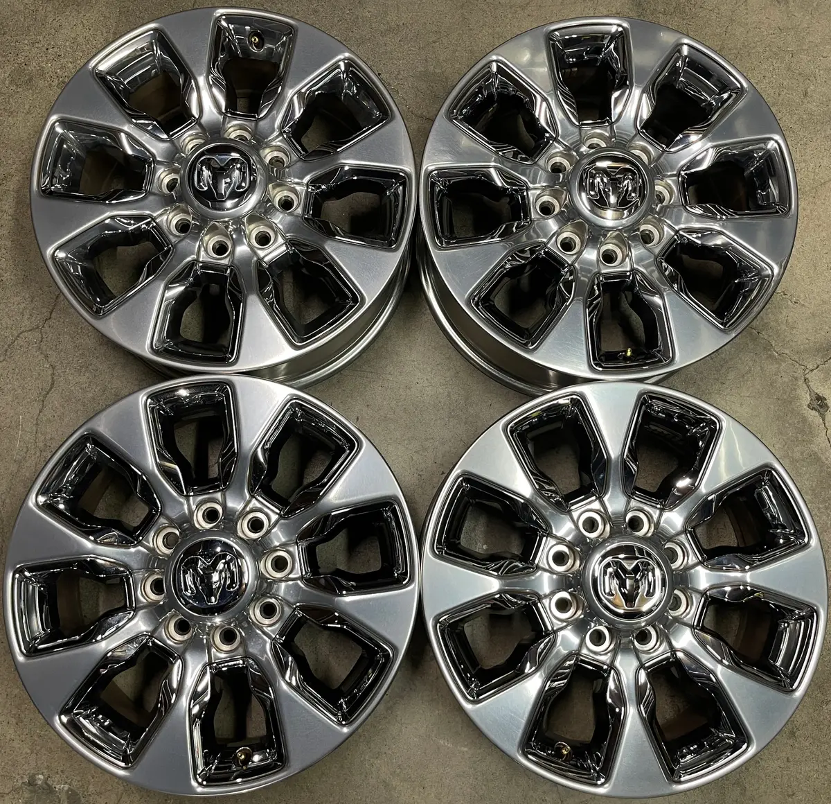 Sold Four 2023 Dodge Ram 2500 Factory 20 Wheels 2696 Rims 6Mh98trmaa Oem Chrome 1