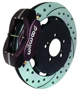 Wilwood Dynalite Big Brake Front Hat Kits 02-06 Rsx Black Caliper D/S Rotors 140-7014-D 1