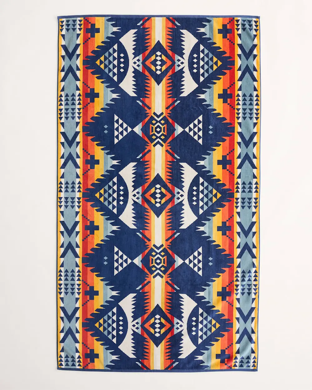 Pendleton Oversized Jacquard Spa Towel Nehalem Navy 1