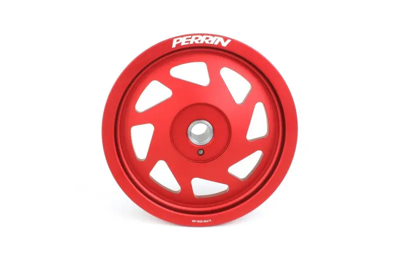 Perrin Lightweight Crank Pulley Red - Fits 22-26 Subaru Wrx/Brz & Toyota Gr86 1