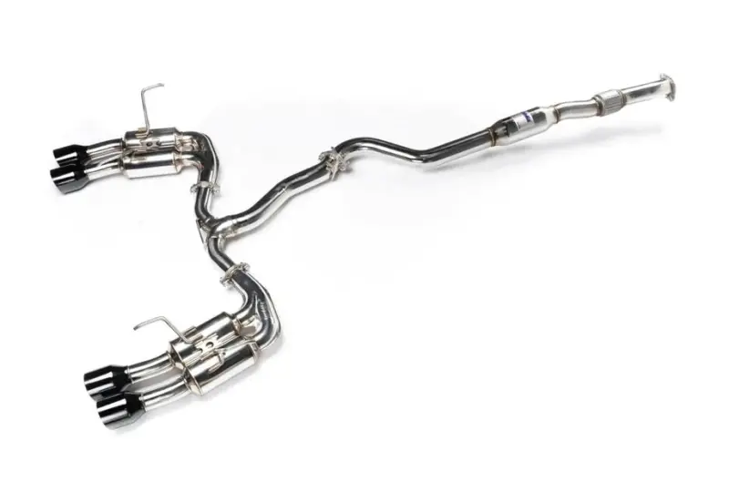 Invidia Gemini Single Layer Quad Black Tip Cat-Back Exhaust - Fits 2022-2026 Subaru Wrx 1