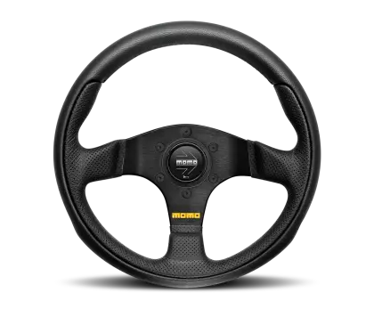Momo Team Steering Wheel 300 Mm - 4 Black Leather/Black Spokes 1