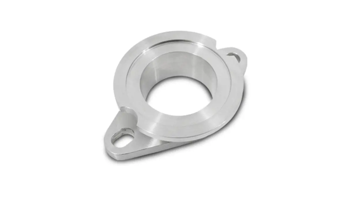 Stainless Steel Wastegate Flange For Wastegate Adapter Flange Transitions From Tial 35-38Mm Wg (2-Bolt) To Tial 44Mm Wg (V-Band) 1