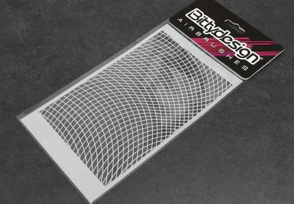 Bittydesign Vinyl Paint Stencil (Wave Mesh) 1