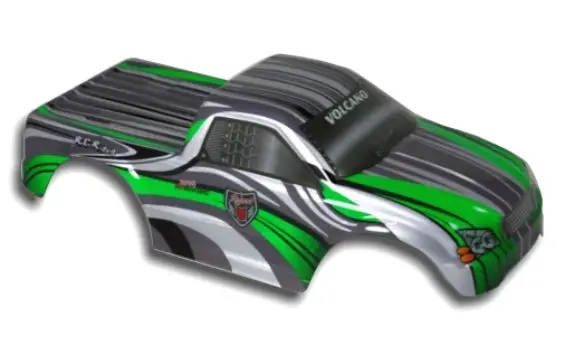 Redcat 1/10 Truck Body Green And White 1