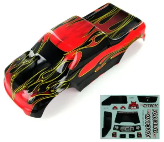 Redcat 1/10 Truck Body, Red Flame 1