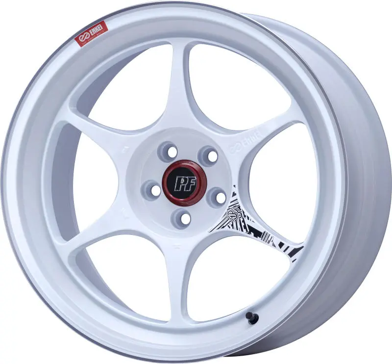 Enkei Pf06 18X9.5 5X114.3 427Mm Offset 75Mm Bore White Machined 1