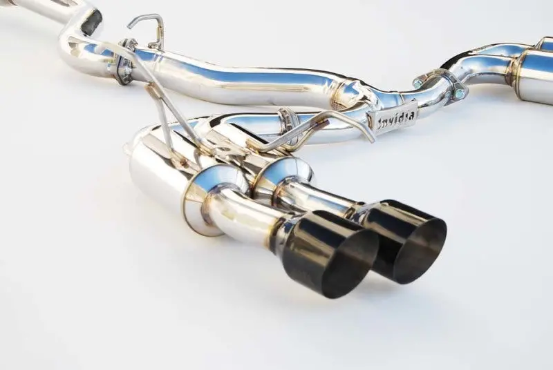 Invidia 2015+ Subaru Wrx / Sti Gemini/R400 Single Layer Quad Black Tip Cat-Back Exhaust 1