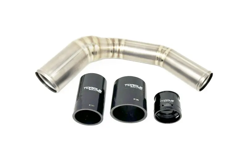Torque Solution 2022+ Subaru Wrx / 19-23 Subaru Ascent Titanium Top Mount Charge Pipe - Brushed 1