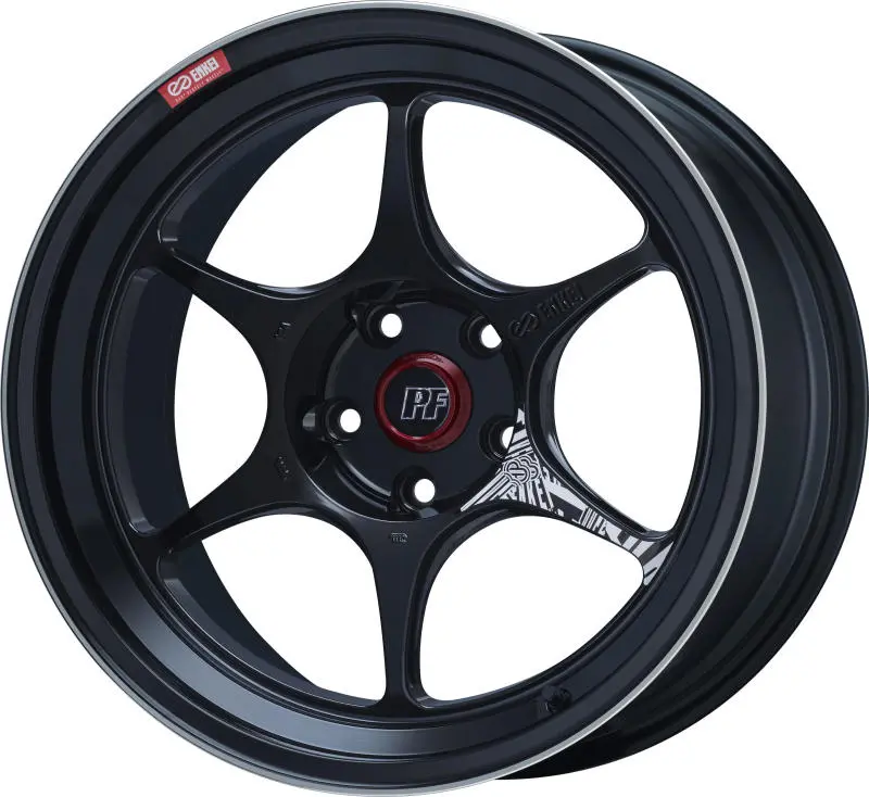 Enkei Pf06 18X9.5 5X114.3 27Mm Offset 75Mm Bore Black Machined 1