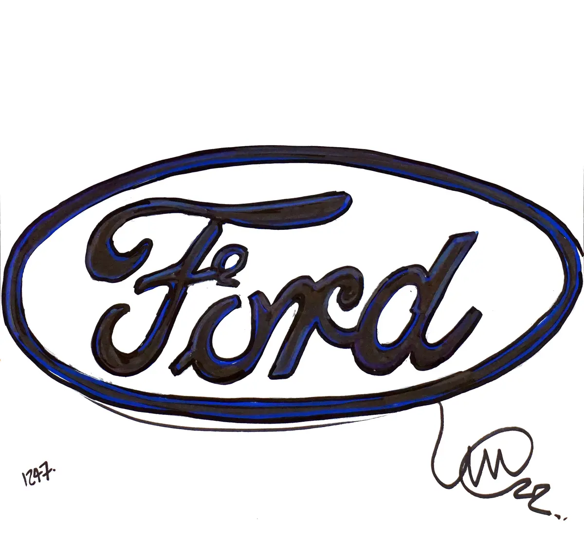 #Continuouscar No.1247 L Ford ‘Blue Oval’ Logo 1