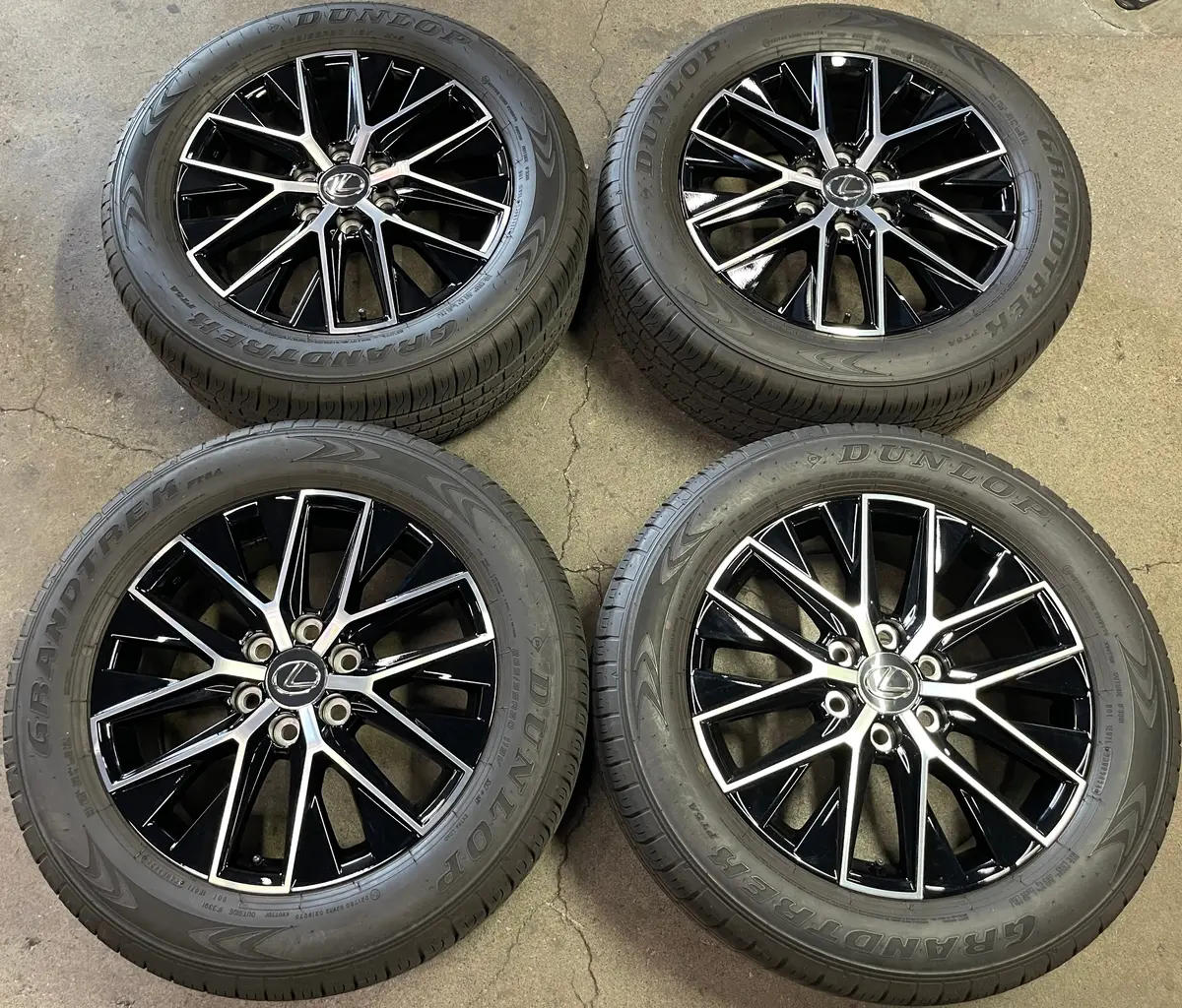 2024 Lexus Gx550 Premium Factory 20" Wheels Tires Oem Rims Dunlop 265/55/20 1
